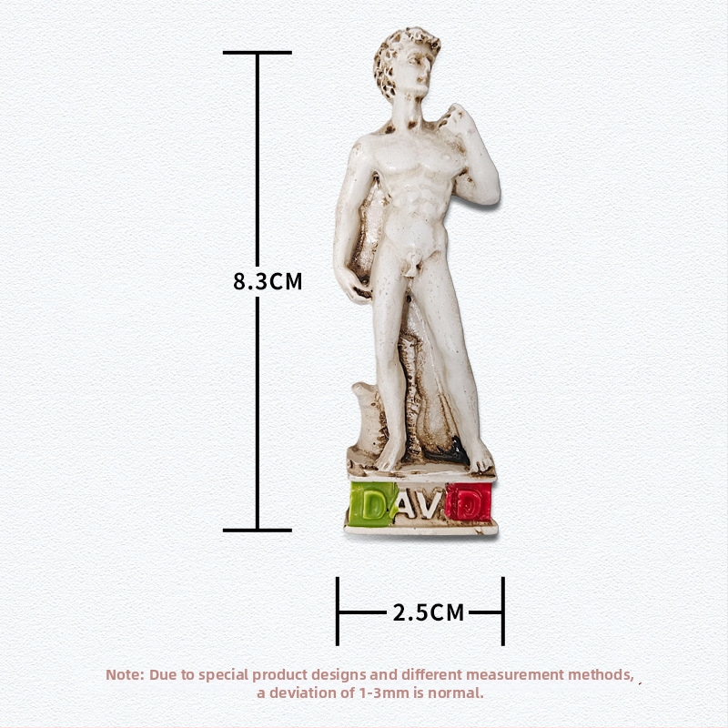 Sticker de frigider din rășină – atracții pitorești inspirate de Italia, stil minimalist modern, suvenir de călătorie