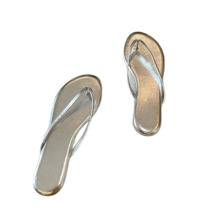 Ženske japanke u korejskom stilu slip-on, ljeto 2025, umjetna PU gornja, gumena podloga, prozračne