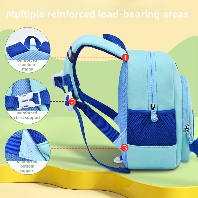 Batoh do škôlky s motívom veľryby, materiál: diving cloth, priedušný, vodeodolný, odolný voči opotrebeniu, zakrivené ramenné popruhy