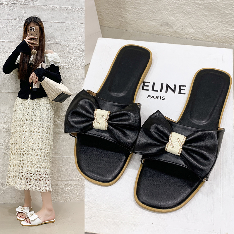 Ženske cipele s jednim remenom - gornji PU, PVC potplata, Slip-On, protuklizno