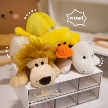 Плюшен животински калъф за моливи - куче, пълнеж от ПП памук, къс плюш, за възраст над 14 години