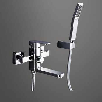 Meďový kúpeľný mixér s horúcou a studenou vodou, nástenná montáž, keramické jadro ventilu, 20 mm vstup/výstup