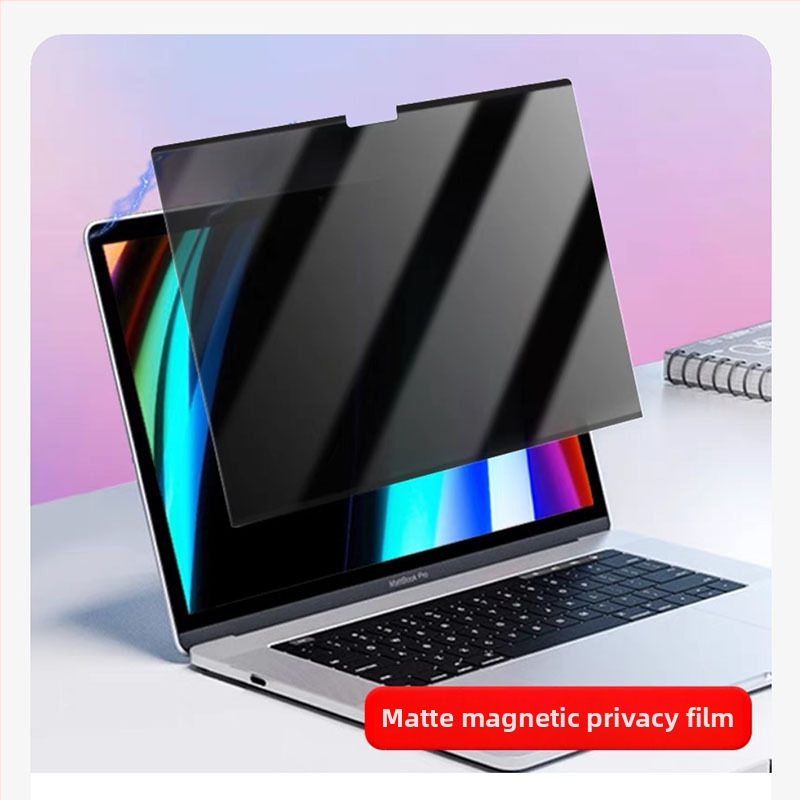 Mágneses magánéletvédő fólia MacBookhoz – PET anyag, elektrosztatikus adszorpció, kompatibilis az Apple notebookkal, testreszabott minta