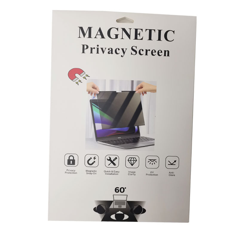 Mágneses magánéletvédő fólia MacBookhoz – PET anyag, elektrosztatikus adszorpció, kompatibilis az Apple notebookkal, testreszabott minta