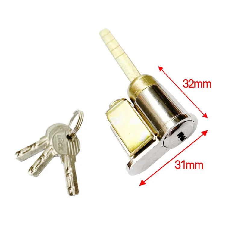 Cilindar zaključavanja s jednim jezičkom za kupaonska vrata od drveta — materijal cinkova legura i željezo, marka Menghong, model Bathroom wooden door single tongue lock cylinder, moderan minimalistički stil