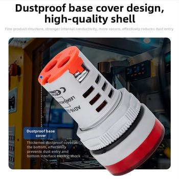 Ad16 sorozat digitális AC feszültségmérő beépített jelzőfénnyel, kör- és négyszög alakú gombokkal