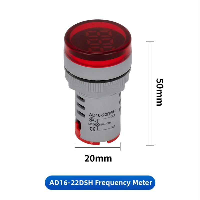 Ad16 sorozat digitális AC feszültségmérő beépített jelzőfénnyel, kör- és négyszög alakú gombokkal
