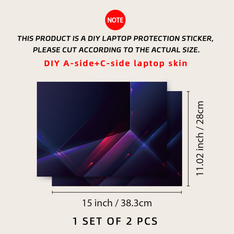 Folie de protecție MacBook pentru laptop, set din două piese, detașabilă fără reziduuri de adeziv, membrană PVC a carcasei, protecție anti-zgârieturi