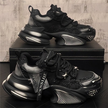 Muške tenisice Dad Shoes – niski vrh, PVC gornji dio, gumena taban, unutarnja tkanina s kožom, vezanje na vezice