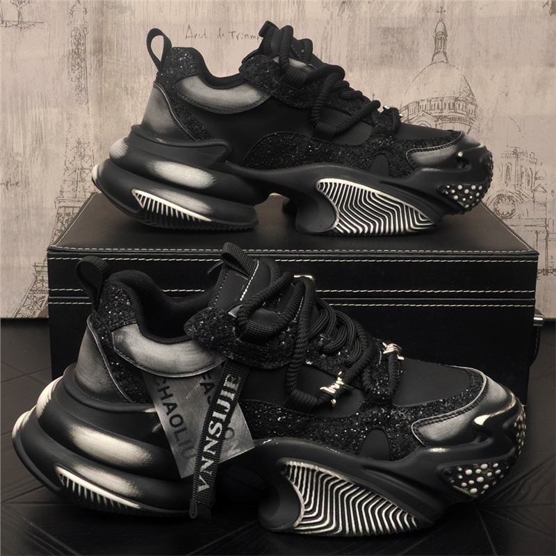 Muške tenisice Dad Shoes – niski vrh, PVC gornji dio, gumena taban, unutarnja tkanina s kožom, vezanje na vezice