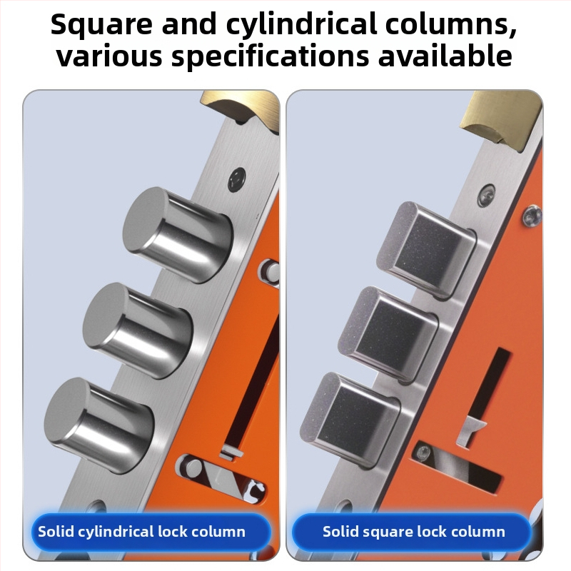 Corp de încuietoare pentru uși anti-furt — mecanism de încuietoare universal, mâner, cupru, model 24240-30240, stil modern simplu, OEM