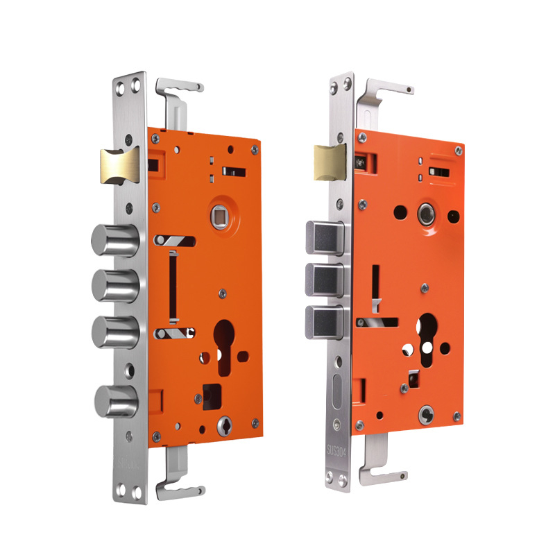 Corp de încuietoare pentru uși anti-furt — mecanism de încuietoare universal, mâner, cupru, model 24240-30240, stil modern simplu, OEM