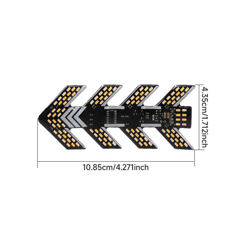 Fishbone LED φλας μοτοσικλέτας - Γενική χρήση, 12-36V, Μοντέλο Fishbone λάμπα, Κωδικός προϊόντος B491