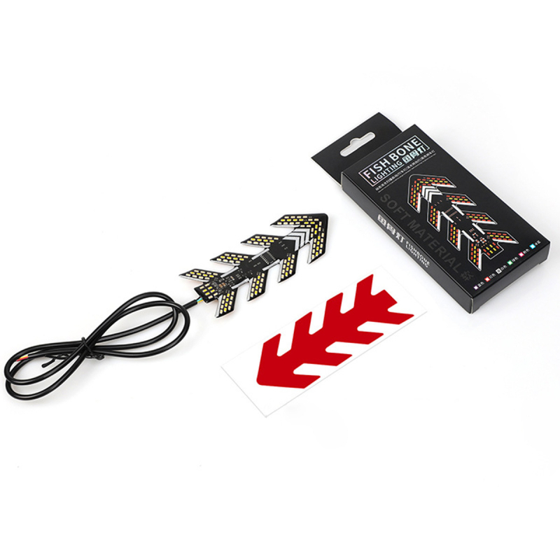 Fishbone LED φλας μοτοσικλέτας - Γενική χρήση, 12-36V, Μοντέλο Fishbone λάμπα, Κωδικός προϊόντος B491