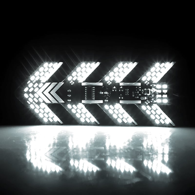 Fishbone LED φλας μοτοσικλέτας - Γενική χρήση, 12-36V, Μοντέλο Fishbone λάμπα, Κωδικός προϊόντος B491