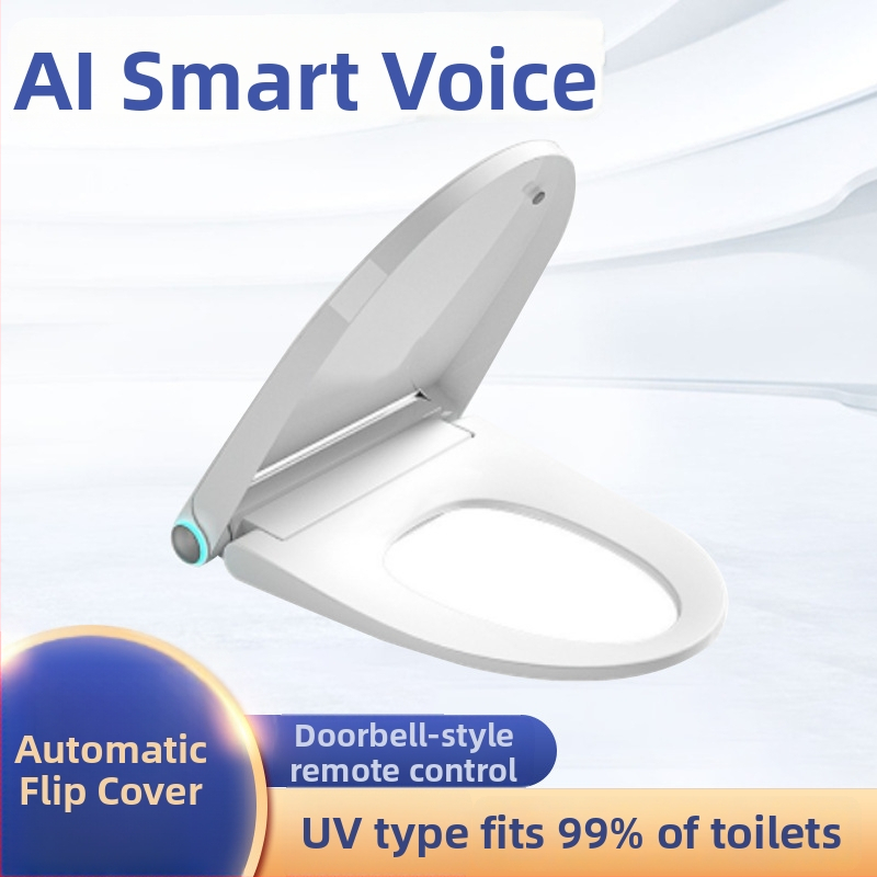 Ultra tenký inteligentný sedátko na toaletu pre domáce použitie, plne automatický, tvar U a V, ABS materiál, model i6a, s diaľkovým ovládaním, vyhrievanie sedadla, rozostup otvorov regulovateľný 12–15