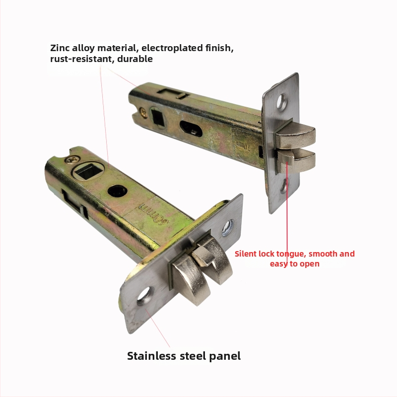 YGAF telo zámku zo zinkovej zliatiny pre kúpeľňové dvere — Ball Lock, Single Tongue, 130 g