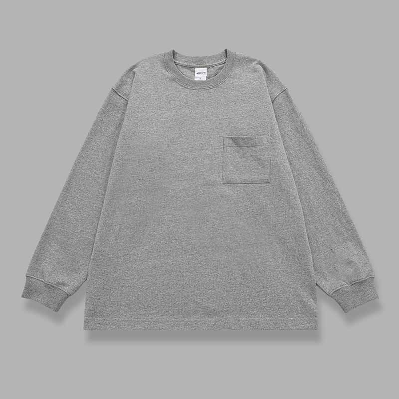 T-shirt s japanskim retro stilom, slobodan kroj, dugi rukavi, 100% pamuk, okrugli izrez