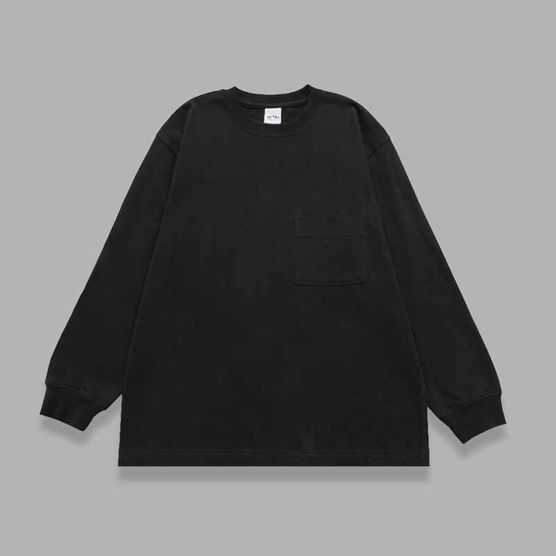 T-shirt s japanskim retro stilom, slobodan kroj, dugi rukavi, 100% pamuk, okrugli izrez