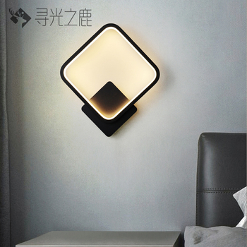 Φωτιστικό τοίχου LED με σκιά από πολυκαρβονικό PC και ακρυλικό σώμα, 220V, μοντέρνο μινιμαλιστικό στυλ