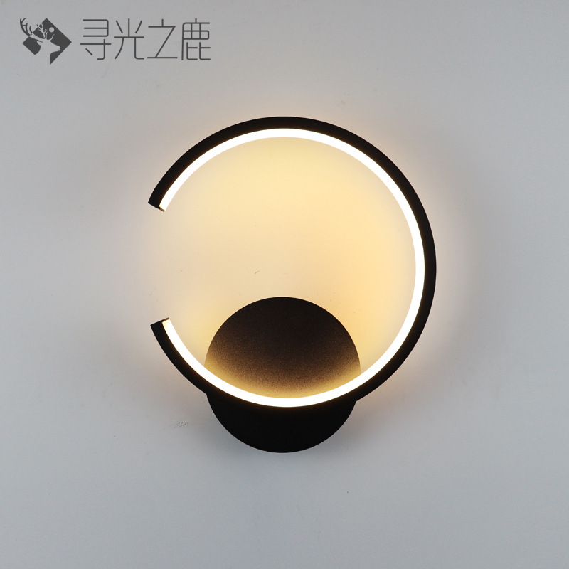 Φωτιστικό τοίχου LED με σκιά από πολυκαρβονικό PC και ακρυλικό σώμα, 220V, μοντέρνο μινιμαλιστικό στυλ