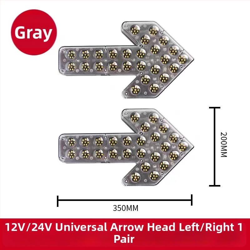 LED ενδεικτικό φως με βέλος για ψεκαστικό όχημα – διπλό φλας προειδοποίησης σήματος στροφής, 12/24V