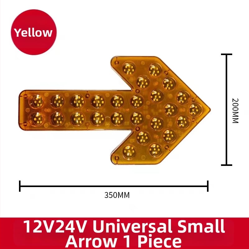 LED ενδεικτικό φως με βέλος για ψεκαστικό όχημα – διπλό φλας προειδοποίησης σήματος στροφής, 12/24V