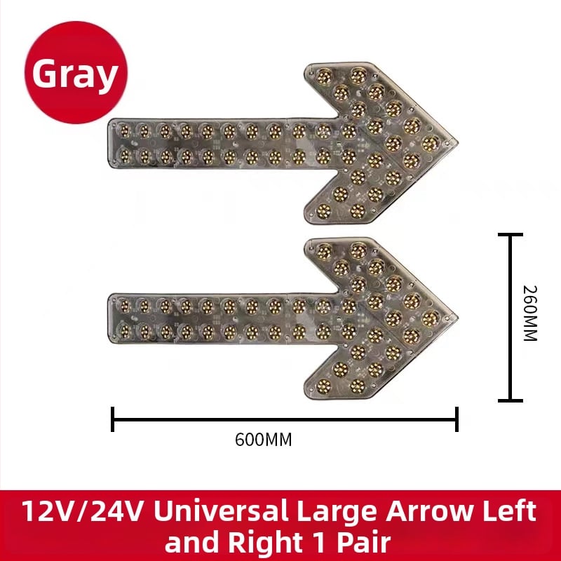 LED ενδεικτικό φως με βέλος για ψεκαστικό όχημα – διπλό φλας προειδοποίησης σήματος στροφής, 12/24V