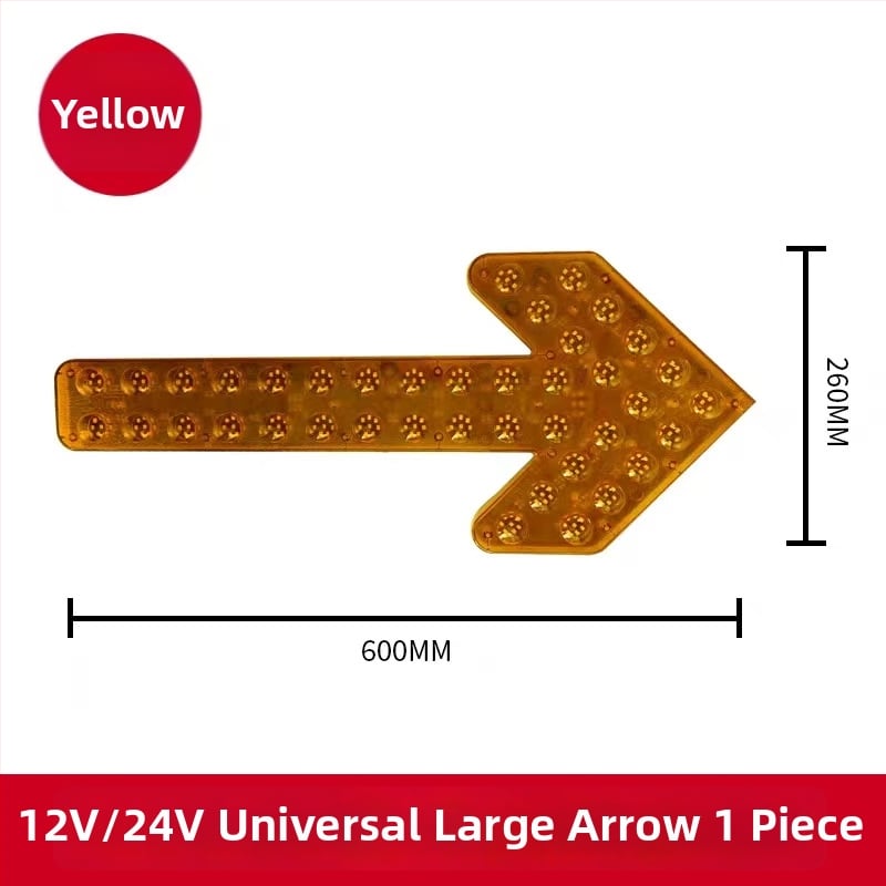 LED ενδεικτικό φως με βέλος για ψεκαστικό όχημα – διπλό φλας προειδοποίησης σήματος στροφής, 12/24V