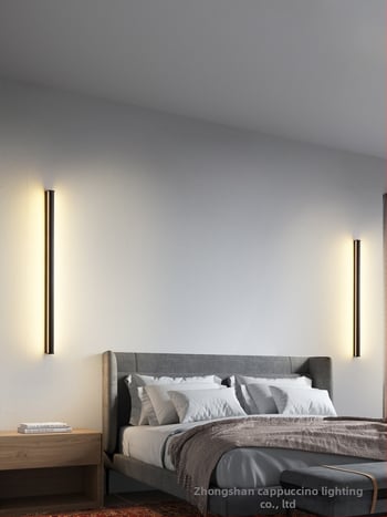 Φωτιστικό τοίχου, μοντέρνος μινιμαλιστικός σχεδιασμός (αλουμινένιο σκίαστρο; LED; 220V; 600)