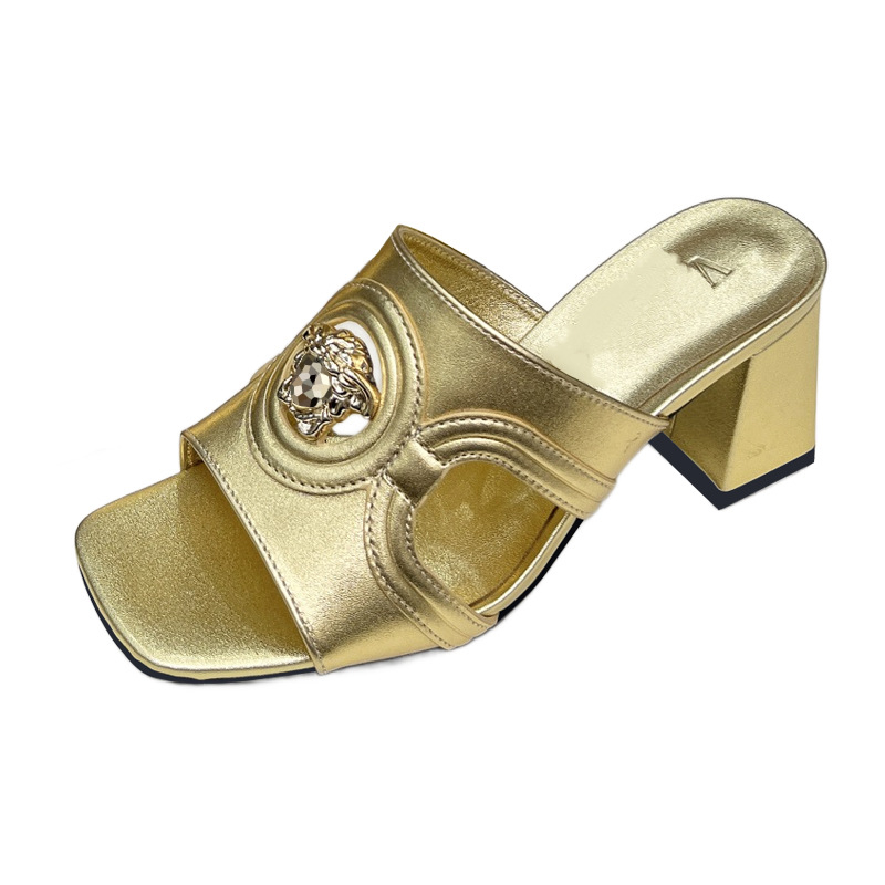 Дамски сандали на клин от истинска телешка кожа, квадратен нос, подплата от овча кожа, резинова подметка — Пролет 2025