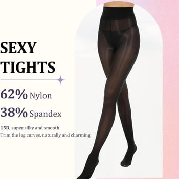 Καλσόν Sexy, Ultra-thin, Πολυεστέρας, Anti-snagging, Single-sided crotch (Xuedali fabric)