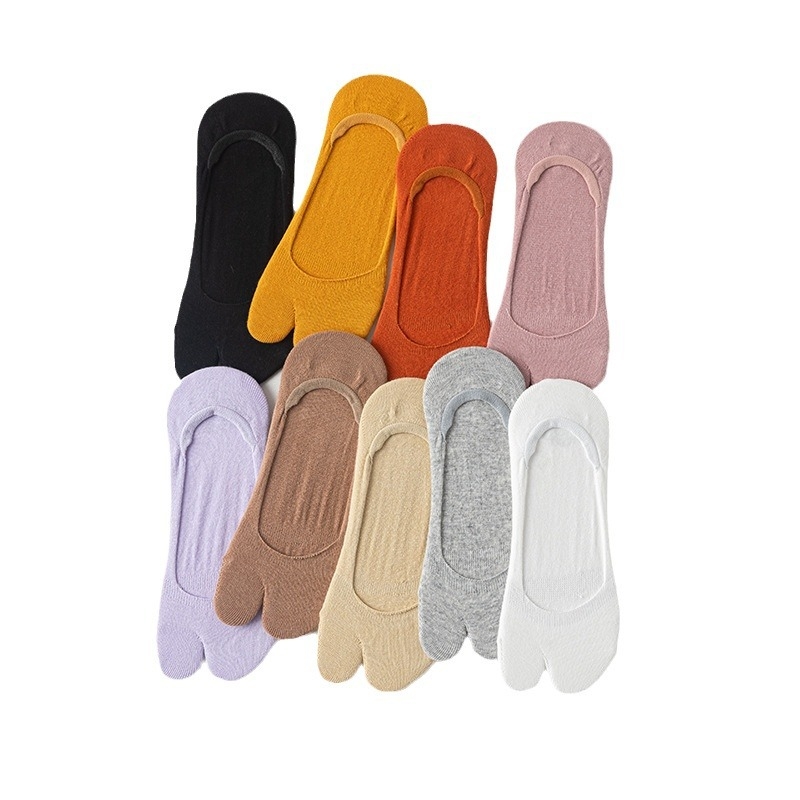Женски чорапи с разделени пръсти, антихлъзгащи, летни тънки, памук 90–95%