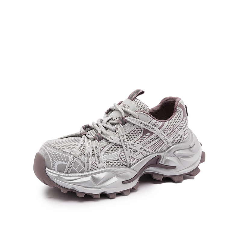 Dad tenisice s podizanom petom | mrežasti gornji dio | visina pete 3-5 cm | PU đon | prednje vezanje