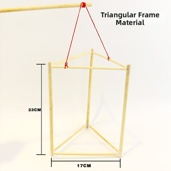 DIY Σετ Φανάρου από Μπαμπού με Σκελετό Δράκου, Μη Ηλεκτρικό, Opp Bag Συσκευασία, Για Ανοιξιάτικο Φεστιβάλ, Ηλικίες 7–14
