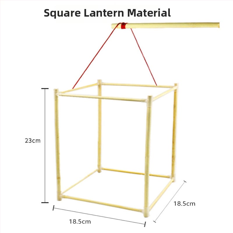 DIY Σετ Φανάρου από Μπαμπού με Σκελετό Δράκου, Μη Ηλεκτρικό, Opp Bag Συσκευασία, Για Ανοιξιάτικο Φεστιβάλ, Ηλικίες 7–14