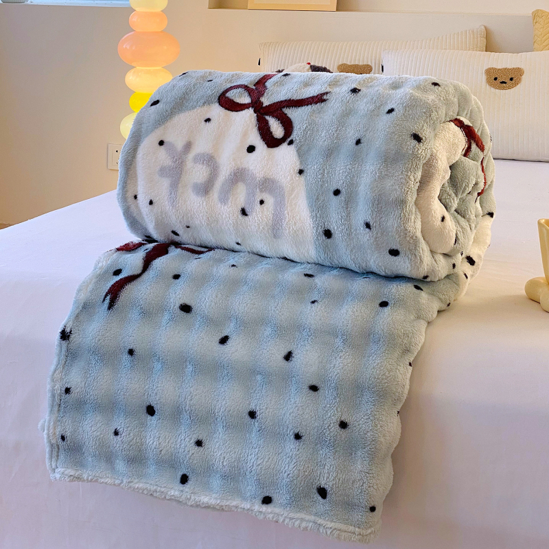 Ćebe Bubble Velvet s otiskom, Serija II, lagano za sve sezone, prilagodljivo
