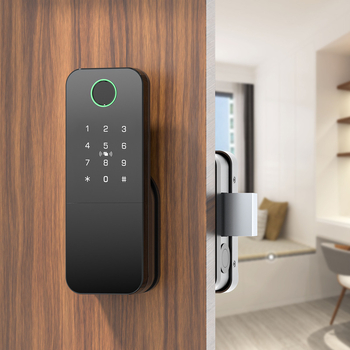 Okos zár rozsdamentes acél ajtóhoz ujjlenyomat és jelszó védelmével, vízálló kültéri használatra (Modell: G105; Import: Nem; Feldolgozás és testreszabás: Nem)