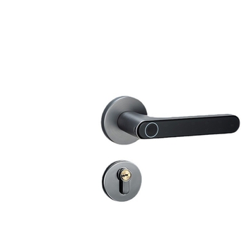 Smart zámok na vnútorné dvere s otlačkom prsta, rozdelený elektronický dizajn, ovládanie cez app, FY07; 20 miest na otlačky; viac ako 1 000 000 otvorení; skenovanie 0,5 s; polovodičový senzor