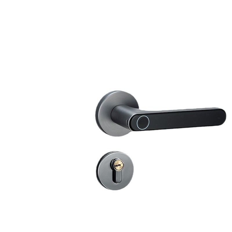 Smart zámok na vnútorné dvere s otlačkom prsta, rozdelený elektronický dizajn, ovládanie cez app, FY07; 20 miest na otlačky; viac ako 1 000 000 otvorení; skenovanie 0,5 s; polovodičový senzor