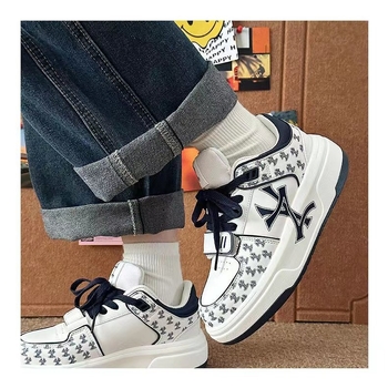 Unisex sportske casual tenisice, niski gornji dio, uzorak s slovima, gumeni potplat, peta 3-5 cm