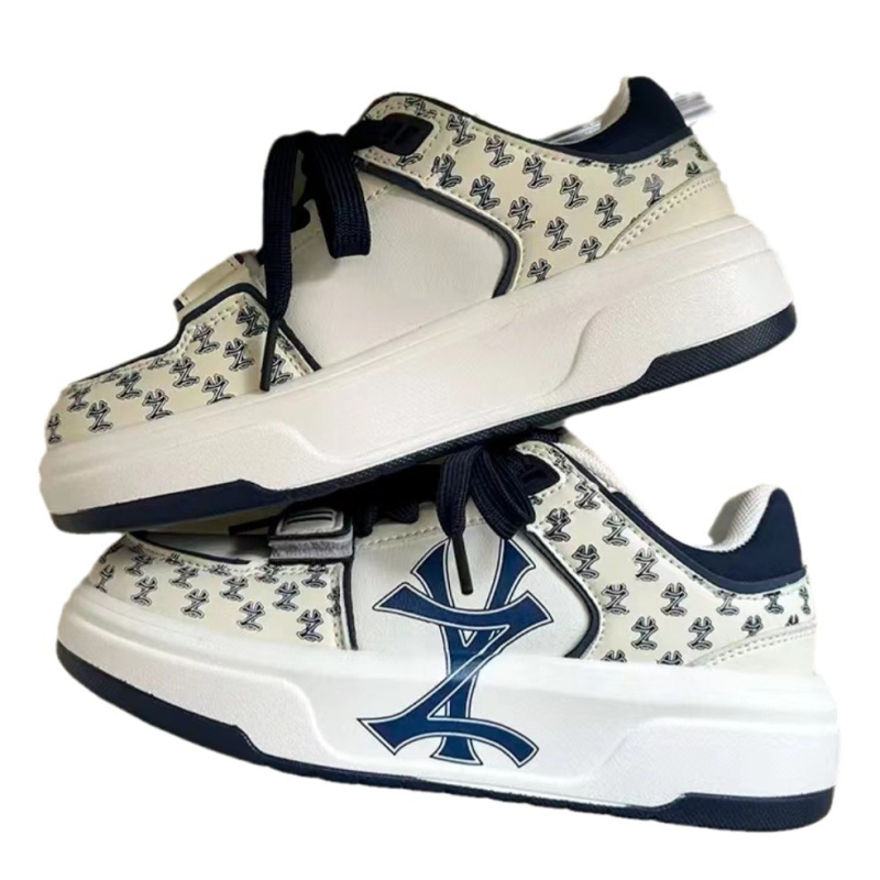 Unisex sportske casual tenisice, niski gornji dio, uzorak s slovima, gumeni potplat, peta 3-5 cm