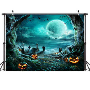 Țesătură de fundal pentru decor de Halloween, material țesătură foto, stil Halloween, potrivit pentru filmări în scenă, model W (Brand HANSHANG)