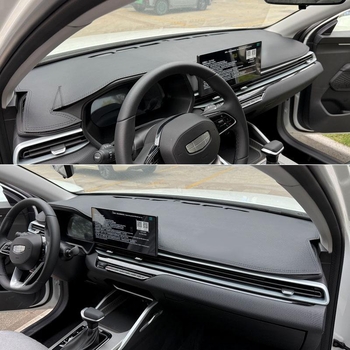 Suede υλικό για εσωτερικό αυτοκινήτου – κεντρική κονσόλα, προστασία από φως, με σχέδιο λογότυπου μάρκας, επίσημα αδειοδοτημένο για Emgrand Longteng τετάρτης γενιάς (22–25)