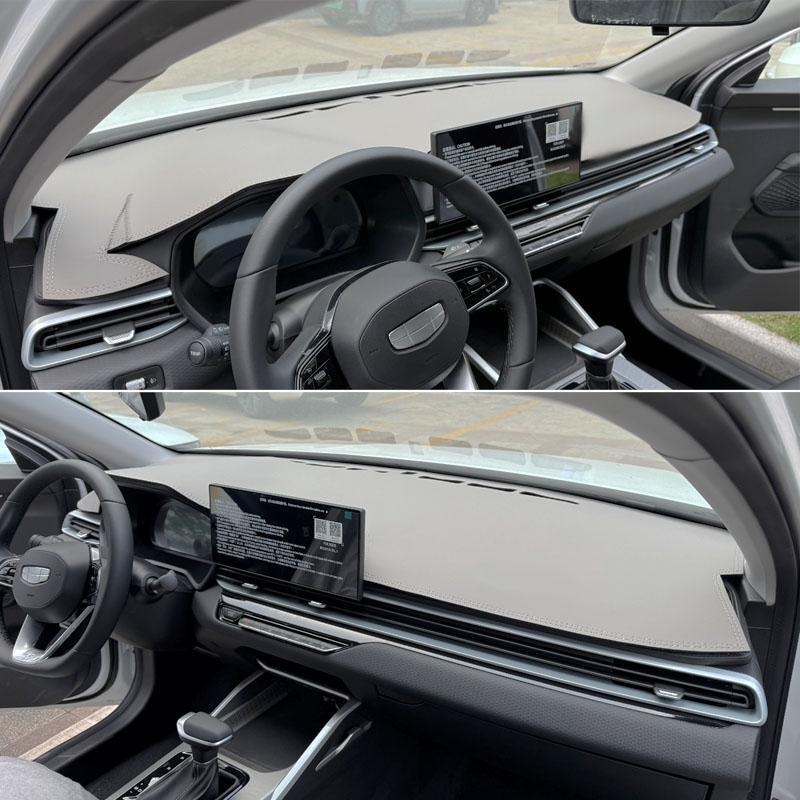 Suede υλικό για εσωτερικό αυτοκινήτου – κεντρική κονσόλα, προστασία από φως, με σχέδιο λογότυπου μάρκας, επίσημα αδειοδοτημένο για Emgrand Longteng τετάρτης γενιάς (22–25)