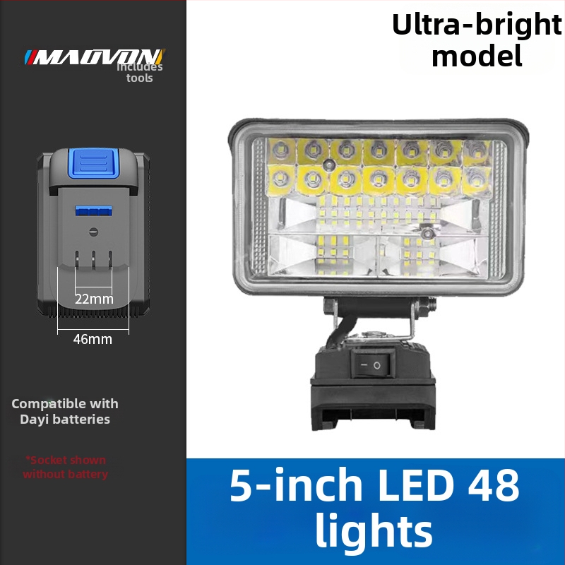 Miaoyou Φακός εργασίας LED, με μπαταρία λιθίου, εξωτερική χρήση και φωτισμός έκτακτης ανάγκης