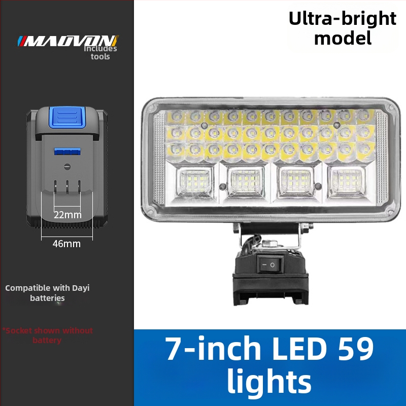 Miaoyou Φακός εργασίας LED, με μπαταρία λιθίου, εξωτερική χρήση και φωτισμός έκτακτης ανάγκης