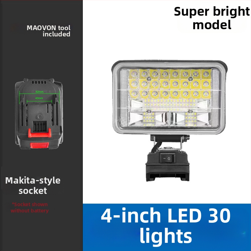 Miaoyou Φακός εργασίας LED, με μπαταρία λιθίου, εξωτερική χρήση και φωτισμός έκτακτης ανάγκης