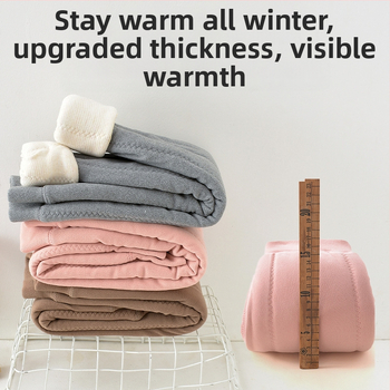 Gyerekek meleg fleece-belső nadrág téli, uniszex, középső derekú, Derong anyag, 93% poliészter, 3–8 éveseknek