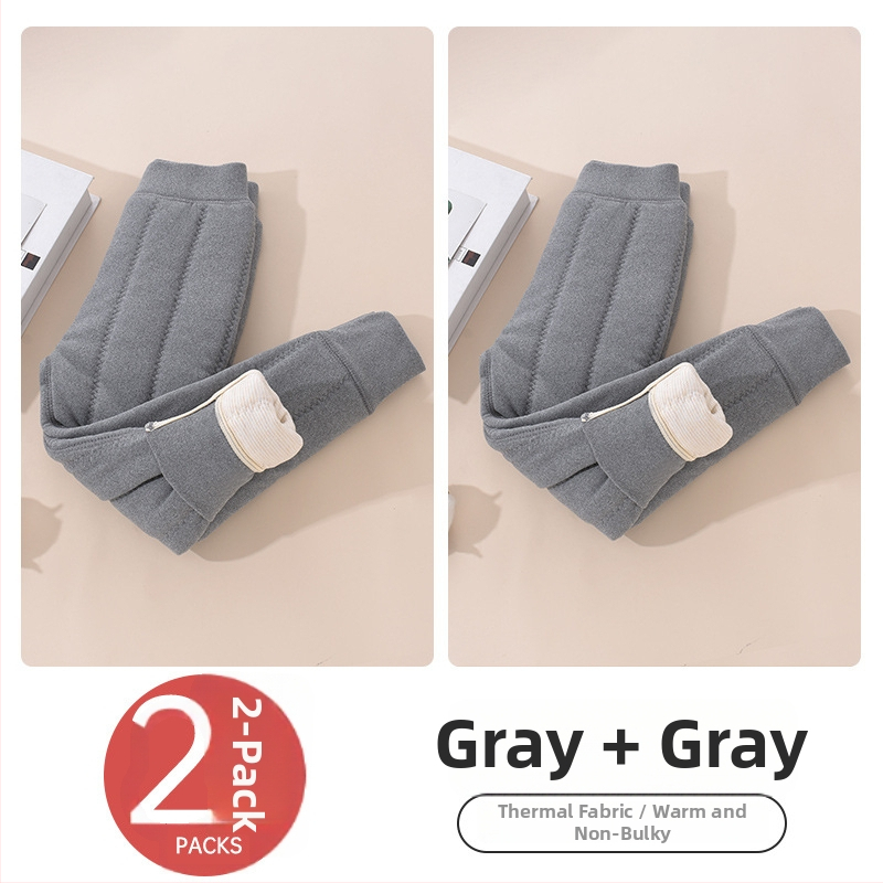 Gyerekek meleg fleece-belső nadrág téli, uniszex, középső derekú, Derong anyag, 93% poliészter, 3–8 éveseknek